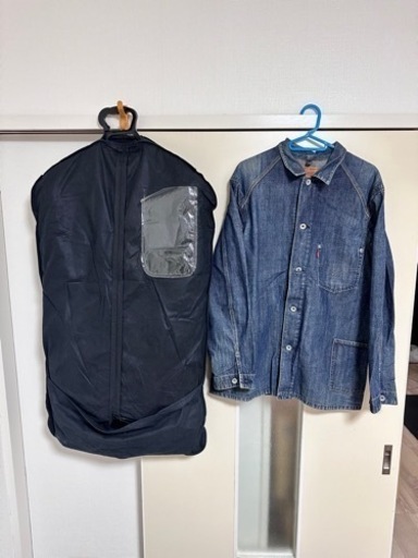 本日夜方終了【激安‼️】AOKI スーツ 上下（ネクタイ、ベルト付）、Levi’s リーバイス　デニムジャケット/M