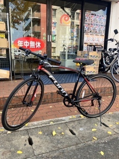 3/7値下げいたしました！新品クロスバイク700C クロスバイク 21Technology 21テクノロジー ブラック・レッド‍⬛NO.1196　※現金、クレジット、スマホ決済対応※