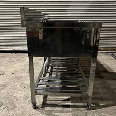 🔷🔶🔷WY9/72 ステンレス 2槽 シンク 流し台 2層 作業台 台付き 業務用 店舗用 厨房機器 W1800×D600×910mm ★直接引き取り歓迎🔷🔶🔷