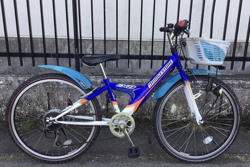 ＜整備済＞ブリヂストン・ジュニア24インチ自転車・シマノ外装6段変速・お掃除済ですぐ乗れます♪
