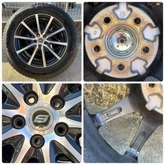 2020年製造 スタッドレスタイヤ 225/60R17 INTERSTATE DURATION30 + 17インチホイール 100×5 4本セット