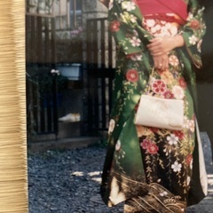 値下げしました❗️  成人式　振袖　緑　グリーン　 ※手提げ、草履、袋帯なし