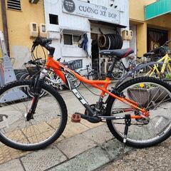 👉👉　ＭＴＢ　自転車　２６インチ　3x7変速　オレンジサドル　新品　配達可能