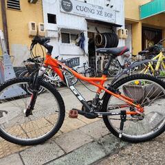 👉👉　ＭＴＢ　自転車　２６インチ　3x7変速　オレンジサドル　新...