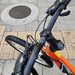 👉👉　ＭＴＢ　自転車　２６インチ　3x7変速　オレンジサドル　新品　配達可能