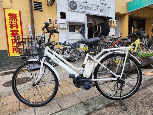 　電動自転車　パナソニック　２６インチ　バッテリー　１６ＡＨ　５点　（８０％－１００％）　３変速　白　配達可能