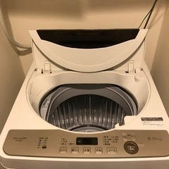 【お譲りいただける方が見つかりました。】SHARP 洗濯機 6k...