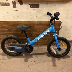 【売約済み】　STRIDER 14x ストライダーフォーティーンエックス 子供用 自転車　子供　子ども　クリスマス　プレゼント　青　ブルー　スティールブルー