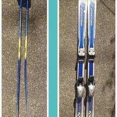 スキー138cm／ストック100cm