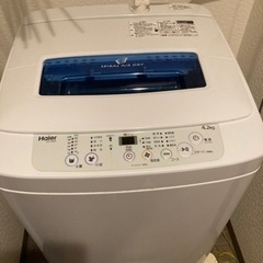 ハイアール　洗濯機　4.2キロ　2017年