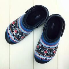 【ほぼ新品】crocs メンズ ファー ライナー ボア 付き ノ...