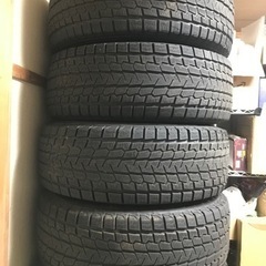 【値下げ】スタッドレスタイヤ265/70R16+アルミホイル 1...