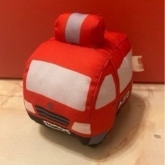 (未使用)消防車 ぬいぐるみ キーホルダー