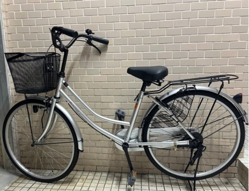 普通自転車 24インチ シルバー