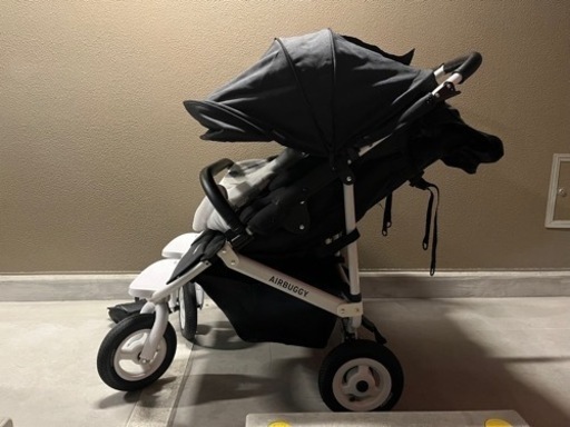 【極美品】AirBuggy ココダブルEXフロムバース 2人乗り ピンク エアバギー AirBuggy ココ ダブルEX フロムバース リバーブルー