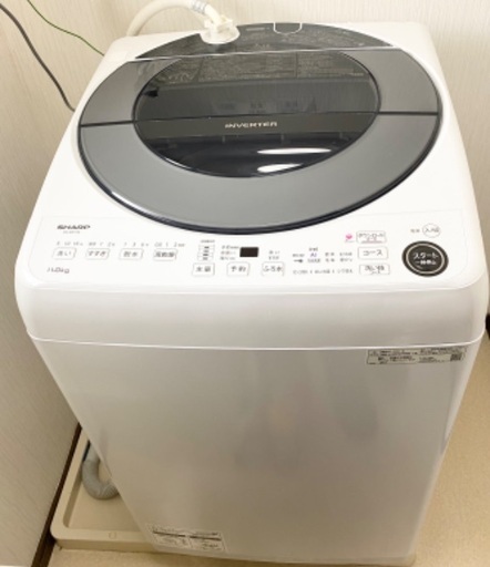 SHARP 全自動洗濯機 ES-GW11E-S 11kg 2021年製
