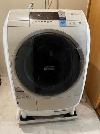 【12月19日午前中までに取りに来ていただける方限定】HITACHI ドラム式洗濯乾燥機　2013年製