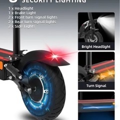 海外製大人用折りたたみ式電動スクーター,30Ahバッテリー,最大100kmの範囲,1200Wモーター,最高速度60km