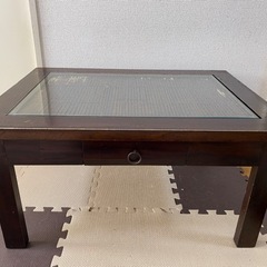 【取引決定】ローテーブル　ガラス天板