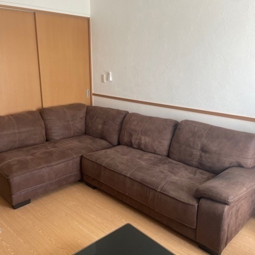 引き渡し者決定しました⭐︎コーナーソファ　オットマン付き