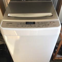 ハイセンス Hisense 7.5Kg全自動洗濯機 HW-DG75A 21年製 美品