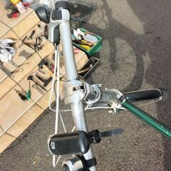 【札幌市内配達無料】【防犯登録料込】中古車　DAHON　route　6段切替　グリーン　フロントライト　テールライト付き