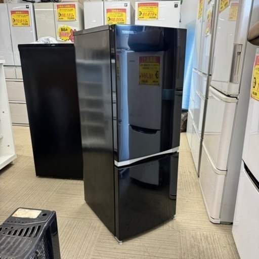 【超美品‼️】東芝 2018年製 153Lノンフロン冷凍冷蔵庫 ピュアブラック♪