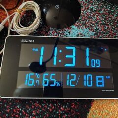 SEIKOデジタル電波時計　DL208W　2015年製