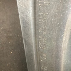 大型アルミメッキホイール　リア、フロント