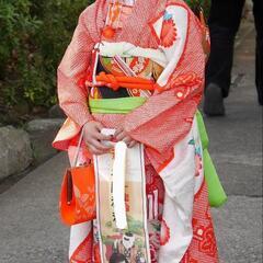 正絹着物　七五三　十歳の祝い　