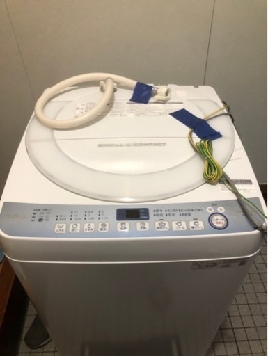 シャープ　全自動洗濯機　15000円