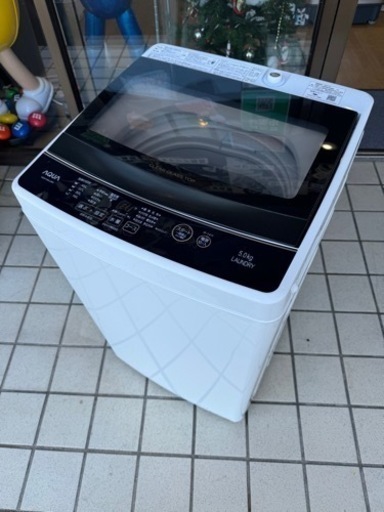 【1】AQUA 2021年製 洗濯機 5.0kg AQW-G50JJ 1210-21