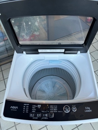 【1】AQUA 2021年製 洗濯機 5.0kg AQW-G50JJ 1210-21