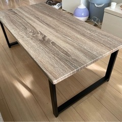 木製テーブル ローテーブル グレー