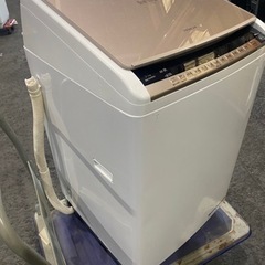 北九州市内配送無料　保証付き　BW-DV90A-N 縦型洗濯乾燥機 ビートウォッシュ シャンパン [洗濯9.0kg /乾燥5.0kg /ヒーター乾燥 /上開き]