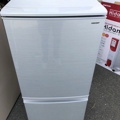 北九州市内配送無料 保証付き 2018年製SHARP SJ-D14D-S [冷蔵庫 (137L・