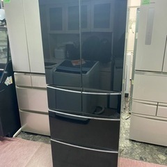 北九州市内配送無料　保証付き　AQUA アクア AQR-FG40C(K) [冷蔵庫（400L・フレンチドア） 6ドア シャドウブラック]