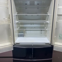 北九州市内配送無料　保証付き　AQUA アクア AQR-FG40C(K) [冷蔵庫（400L・フレンチドア） 6ドア シャドウブラック]