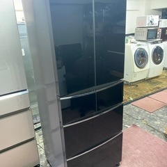 北九州市内配送無料　保証付き　AQUA アクア AQR-FG40C(K) [冷蔵庫（400L・フレンチドア） 6ドア シャドウブラック]