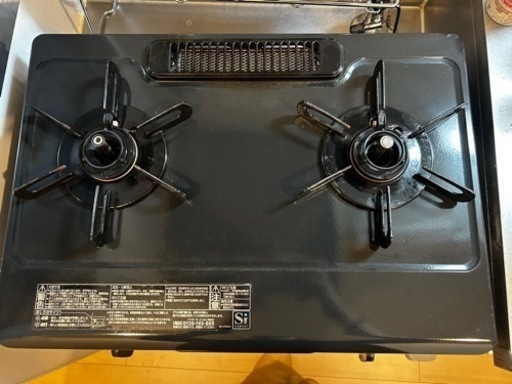 LP（プロパン）ガス用　2口グリル付ガスコンロ