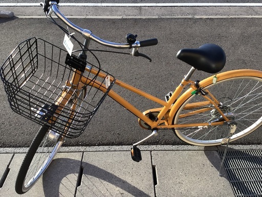 27インチカラシ色中古自転車整備済
