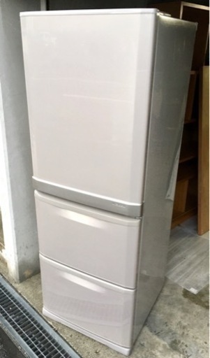 Tc542●三菱 3ドア ノンフロン冷凍冷蔵庫(MR-CU33M-C) 330L 2007年製●USED