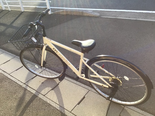 27インチ白色中古自転車整備済みmugello