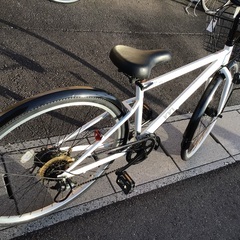 27インチ白色中古自転車整備済みmugello