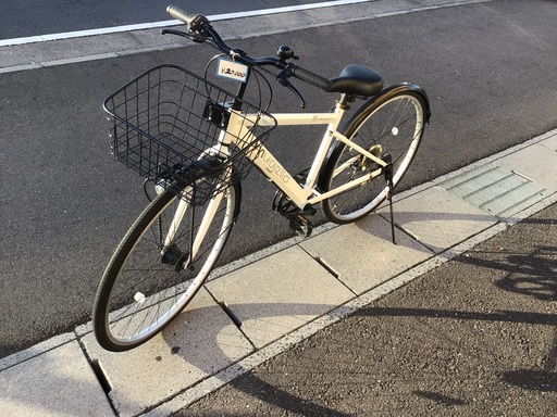 27インチ白色中古自転車整備済みmugello