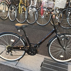 26インチ折りたたみ中古自転車整備済