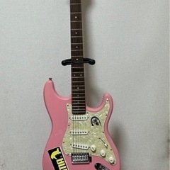 エレキギター　ピンク