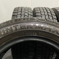 未走行に近い DUNLOP WINTER MAXX WM02 185/60R15 15インチ スタッドレス 4本 19年製 シエンタ ヴィッツ グレイス等　(MTD471) クレジットカード QRコード決済可能