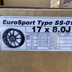 新品 BLEST EuroSport Type SS-01 ブレスト ユーロスポーツ 17インチ 4