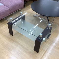 【トレファク イオンモール常滑店】ガラス製ローテーブル！